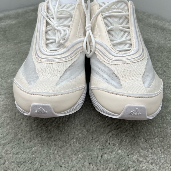 Stella McCartney Adidas Boston Sneaker Running Shoes Cream Cloud White Size 10.5 - Picture 8 of 16
